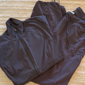 Women's Charcoal Scrubs Set XL